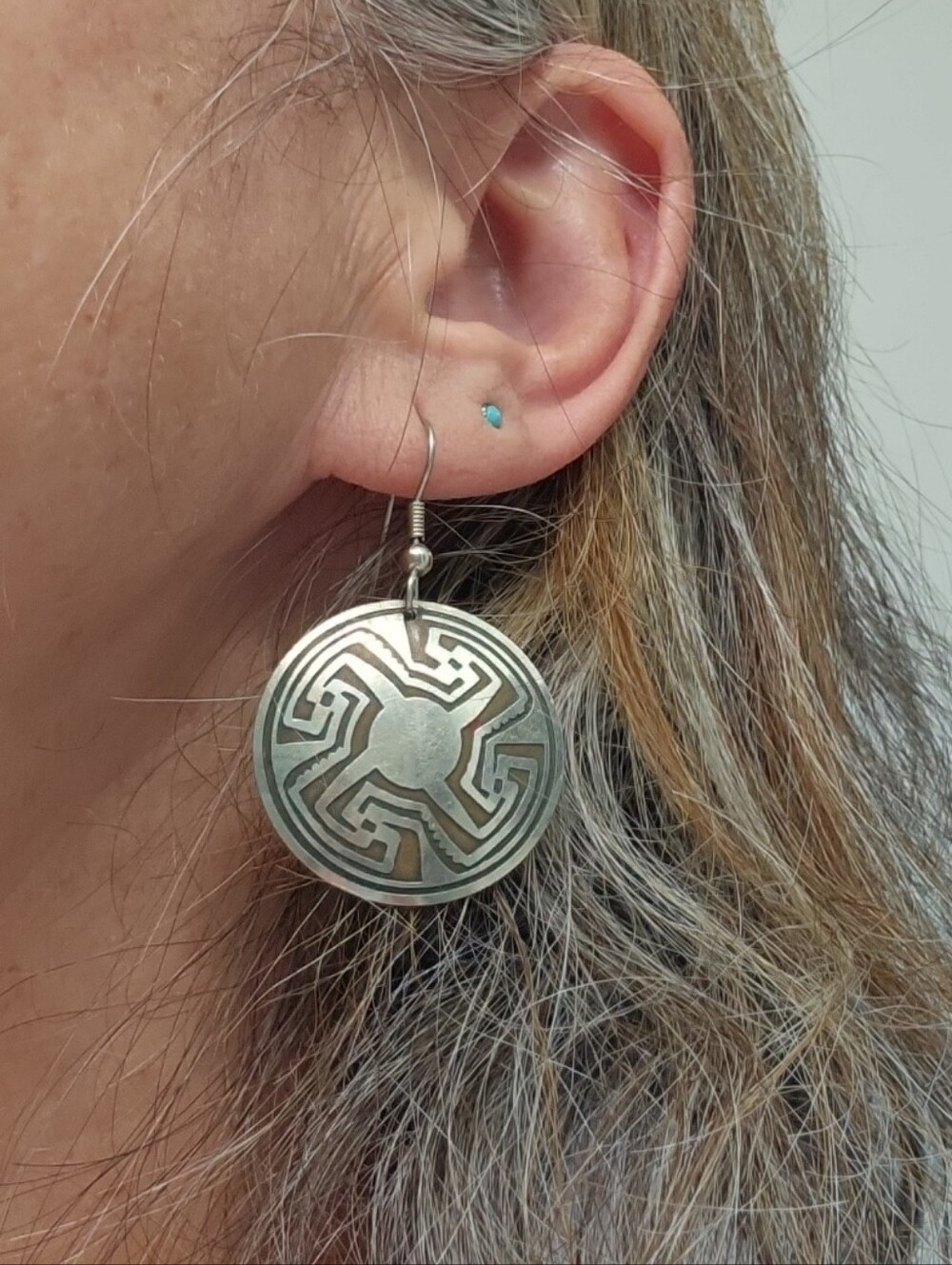 Silver-Tone Geometric Drop Earrings - Women Jewelry